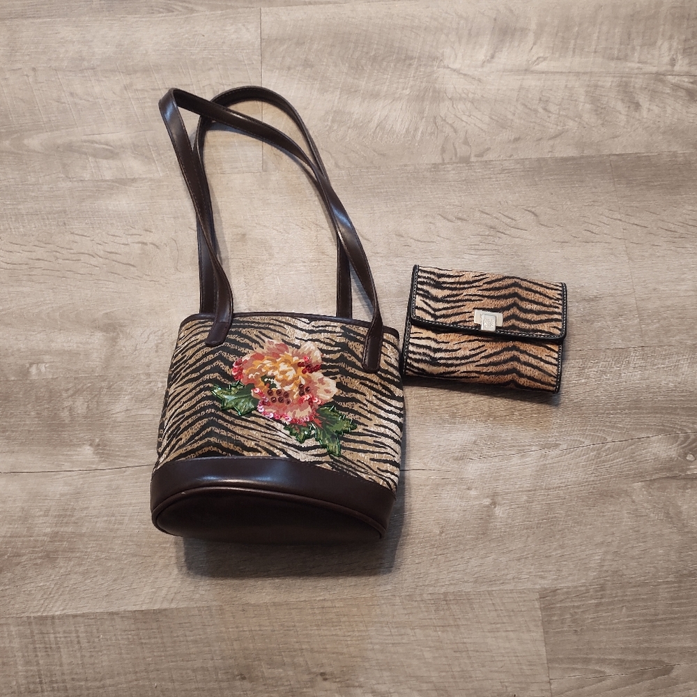Vintage Liz Claiborne Mini & Matching Wallet